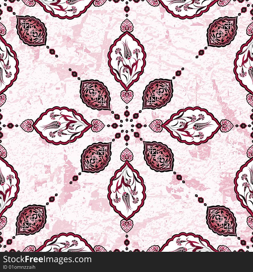 Antique Ottoman Grungy Wallpaper Design