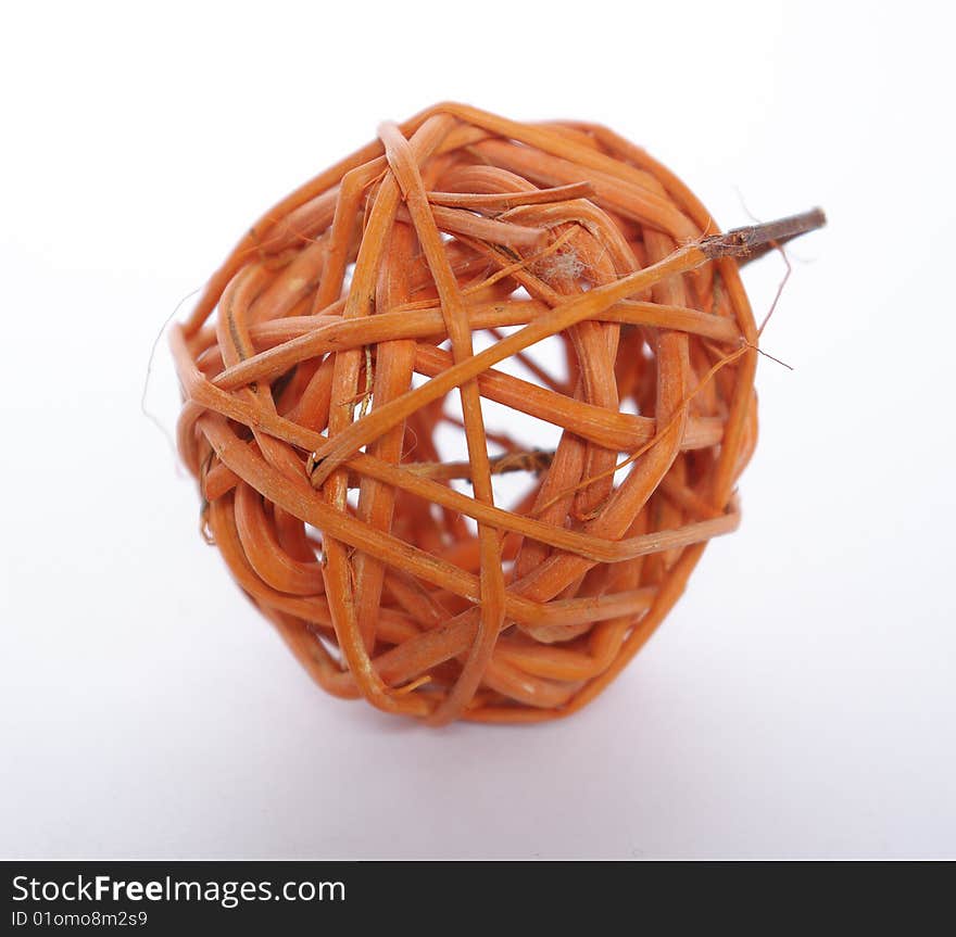 Ball from elastic bands mixed among themselves