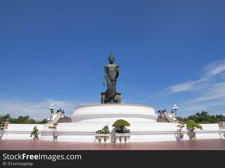 Walking Buddha Image, Thailand