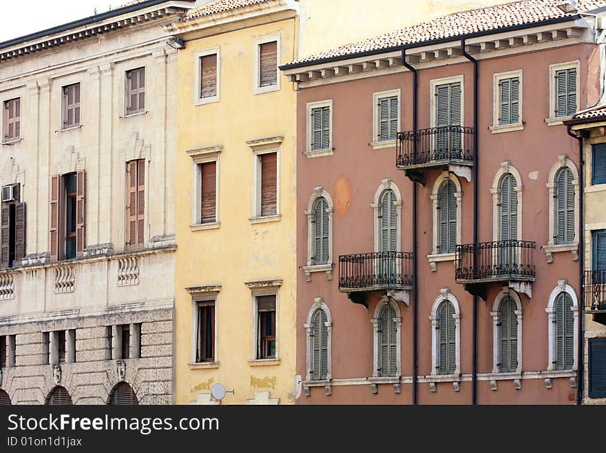 Facade In Verona, Italy