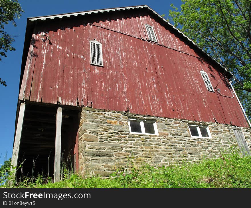 Rural Maryland Barn in May