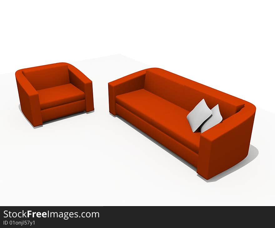 Sofa And Armchair