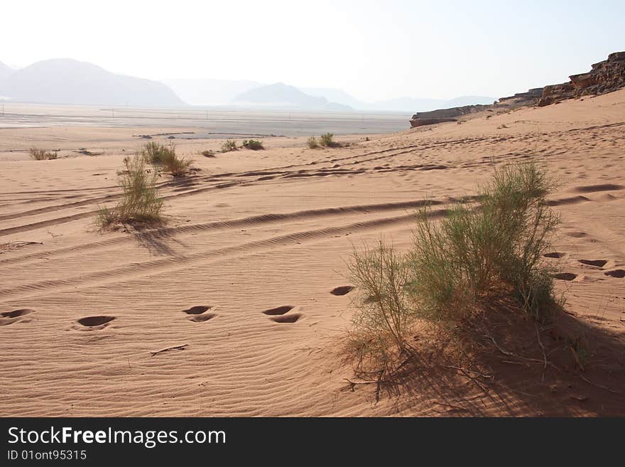 Wadi rum a very beautiful place located in Jordan, 320 km south of Petra