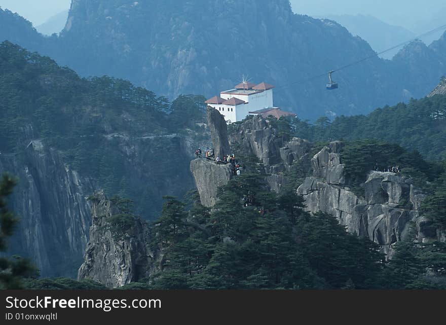 The scene of yellow mountain,Yuping Peak