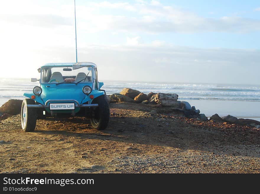 Beach Buggie On Beach