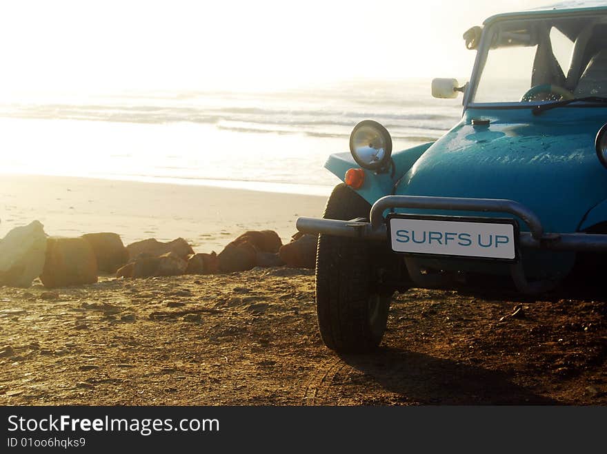 Beach Buggie On Beach