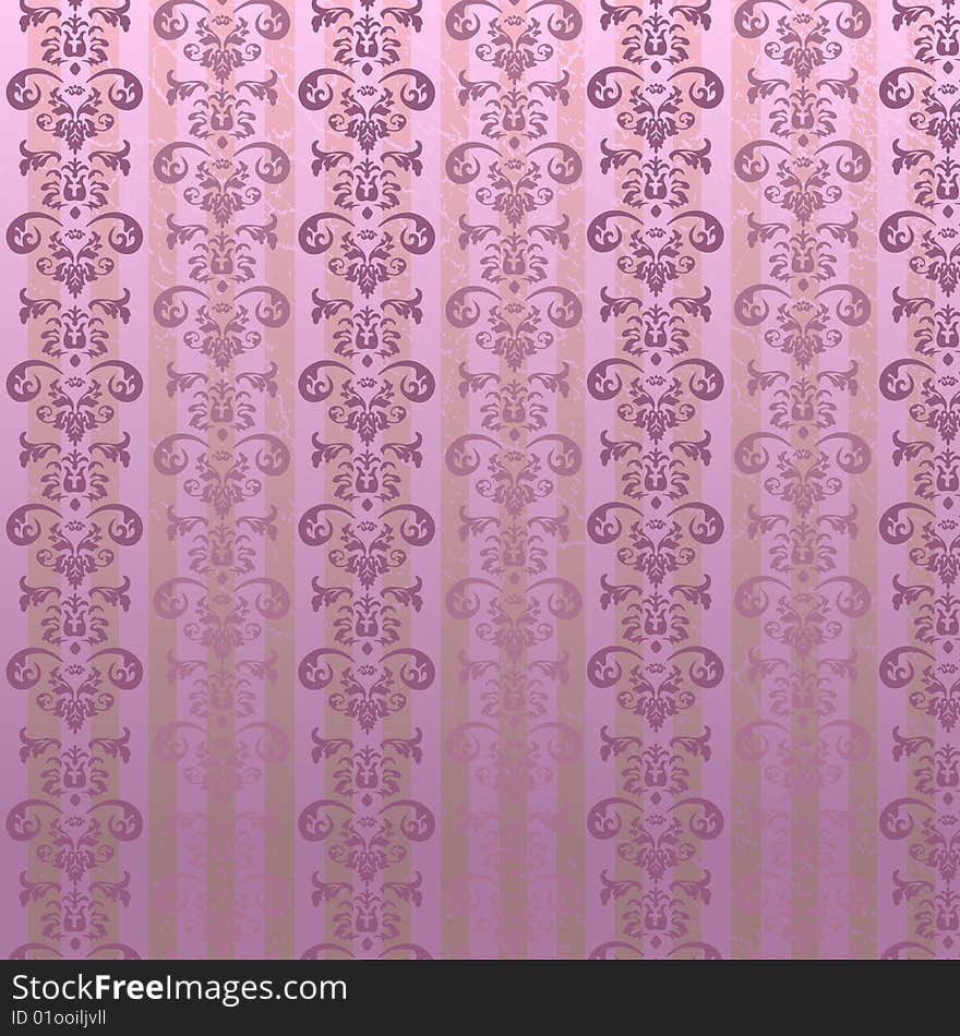 Wallpaper pattern. Vector