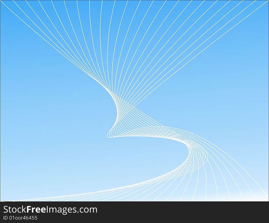 Light lines in the sky, conception of simple. Light lines in the sky, conception of simple