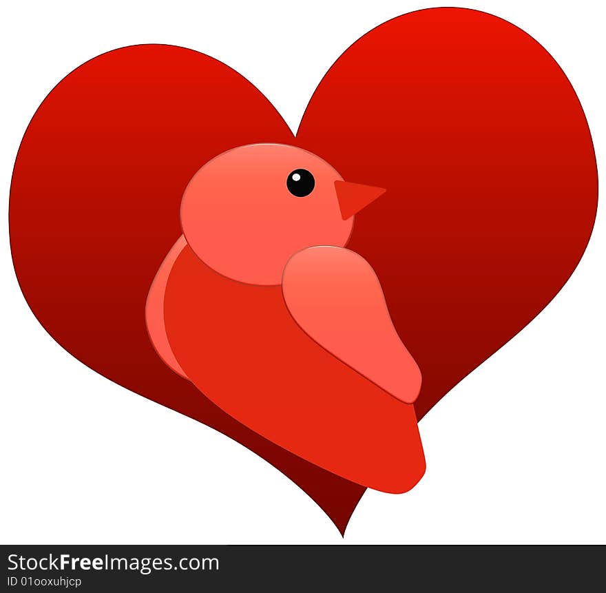 Bird And Heart