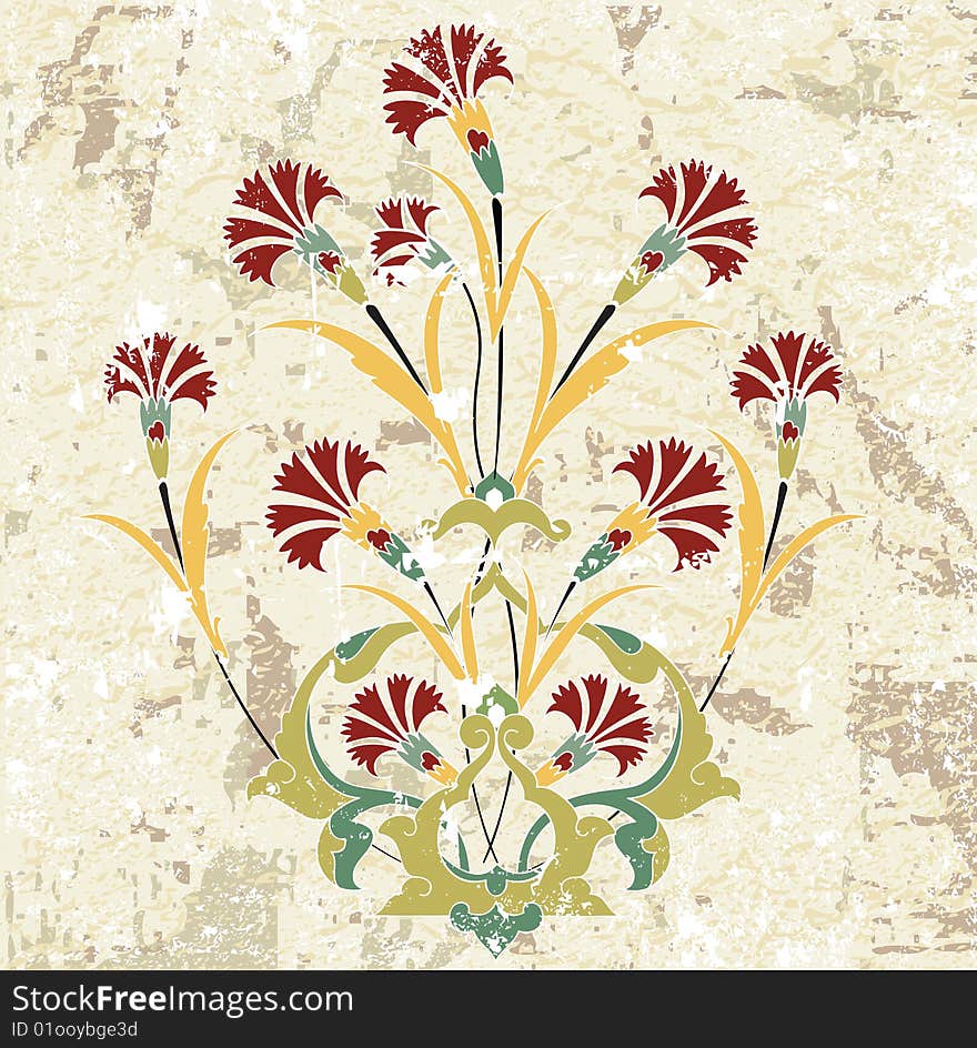 Antique Ottoman Grungy Wallpaper Rater Design