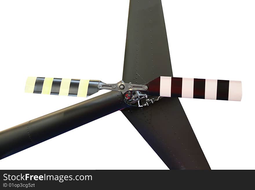 Helicopter isolated on a white background. Helicopter isolated on a white background