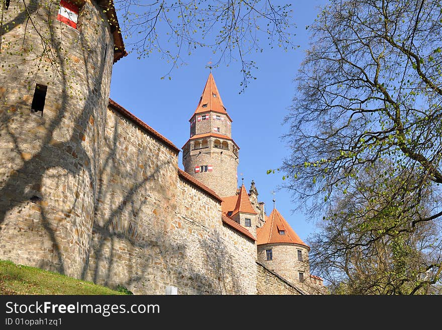 Most inportent and beautiful castle-stronghold in Czech republic,Bouzov. Most inportent and beautiful castle-stronghold in Czech republic,Bouzov.