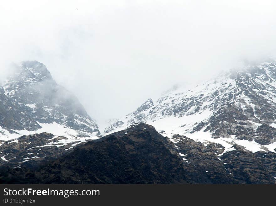 Landscape along trekking path to  Yamunothri, Uttarakhand, India, Asia. Landscape along trekking path to  Yamunothri, Uttarakhand, India, Asia