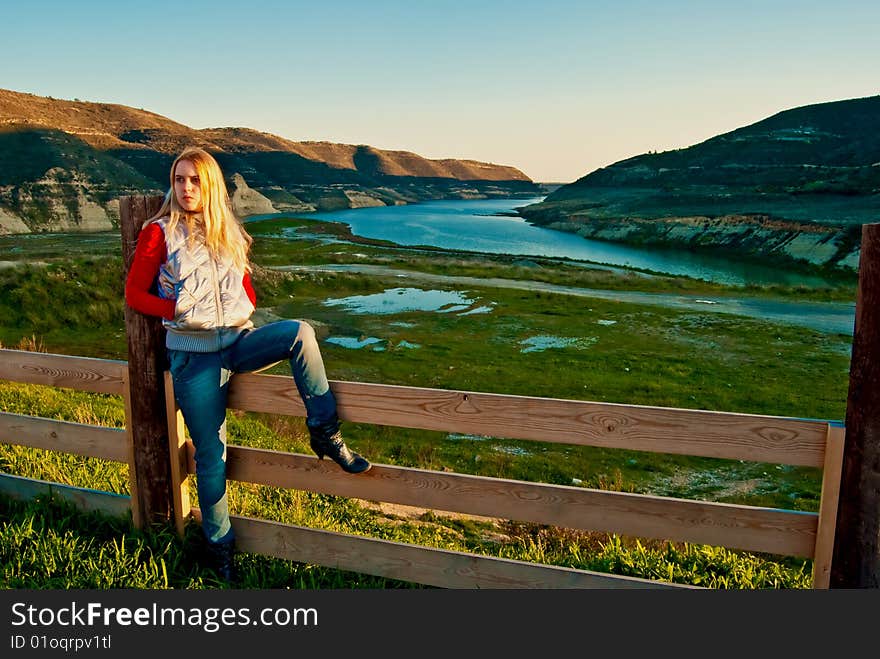 Young Girl In The Mountains