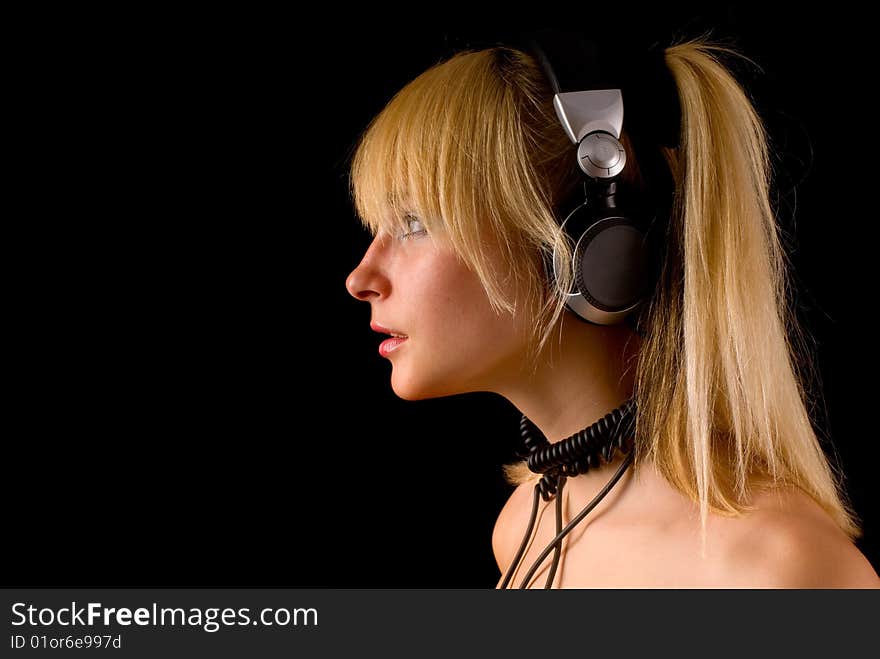 Young Girl With Headphones