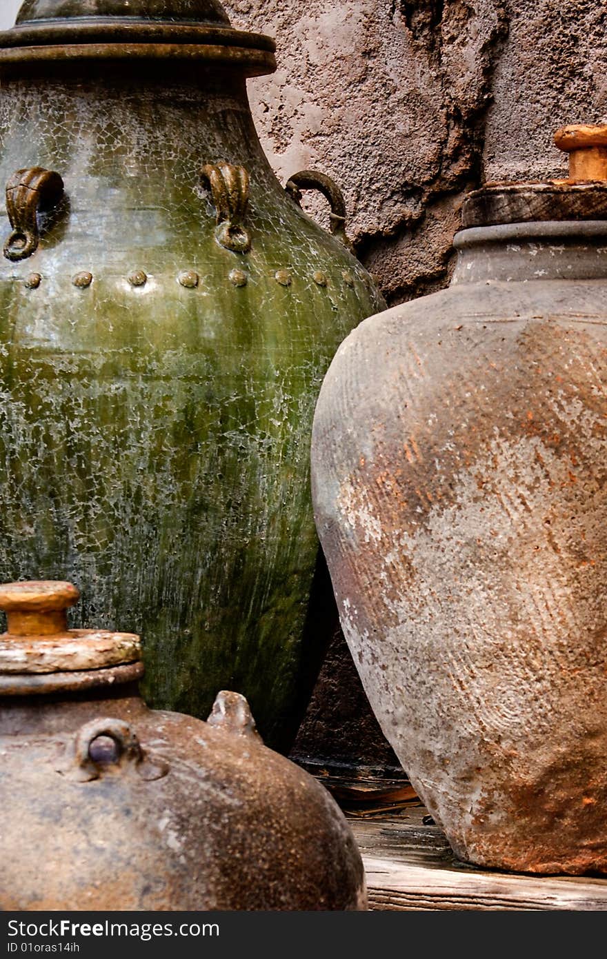 Pottery jars