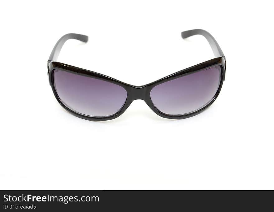 Black sunglasses isolated on white background