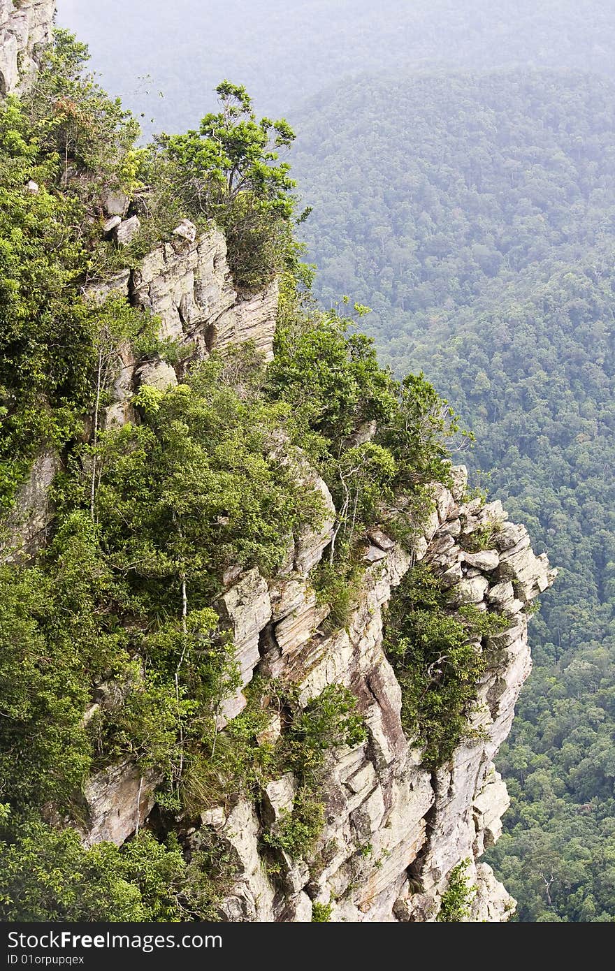 Rock cliff