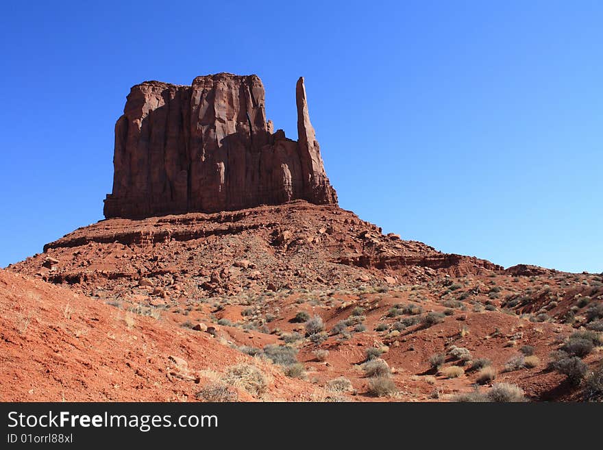 USA, Monument Valley- Mitten close up I. USA, Monument Valley- Mitten close up I