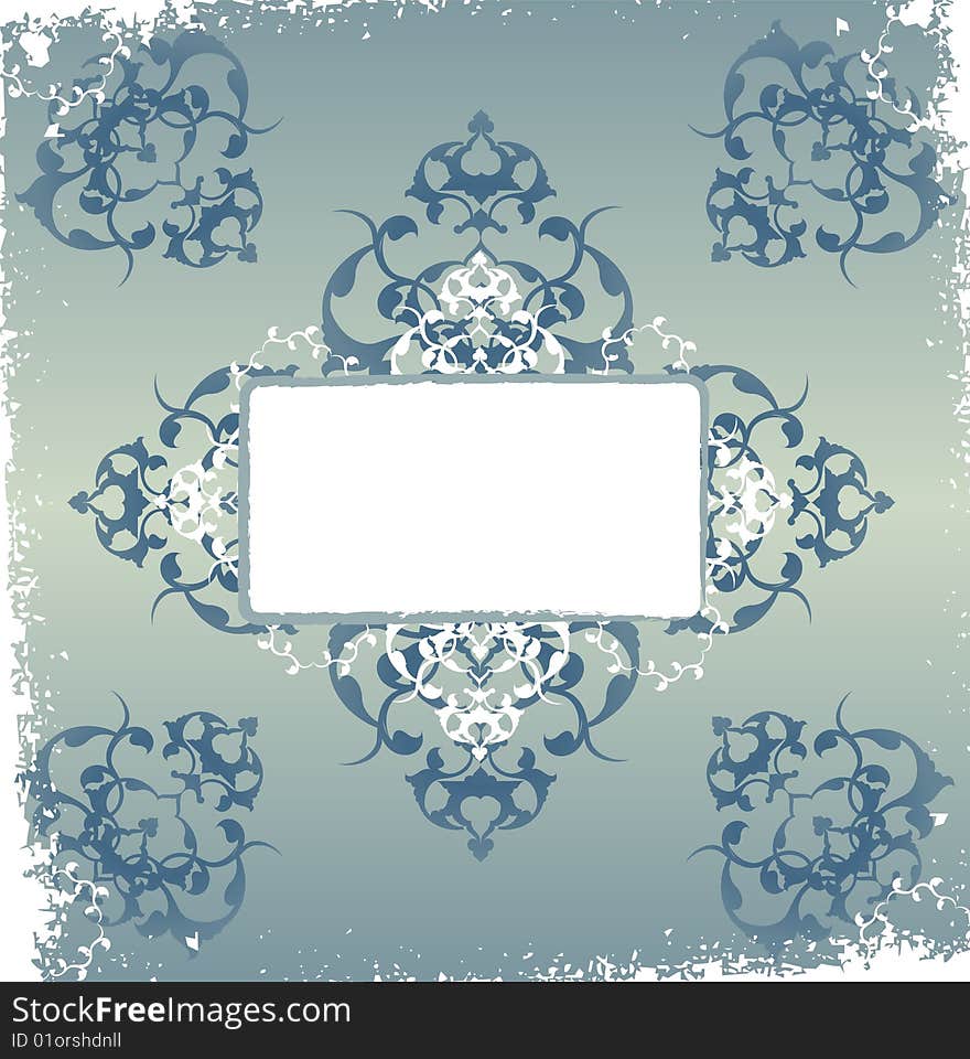 Antique ottoman grungy wallpaper tile design