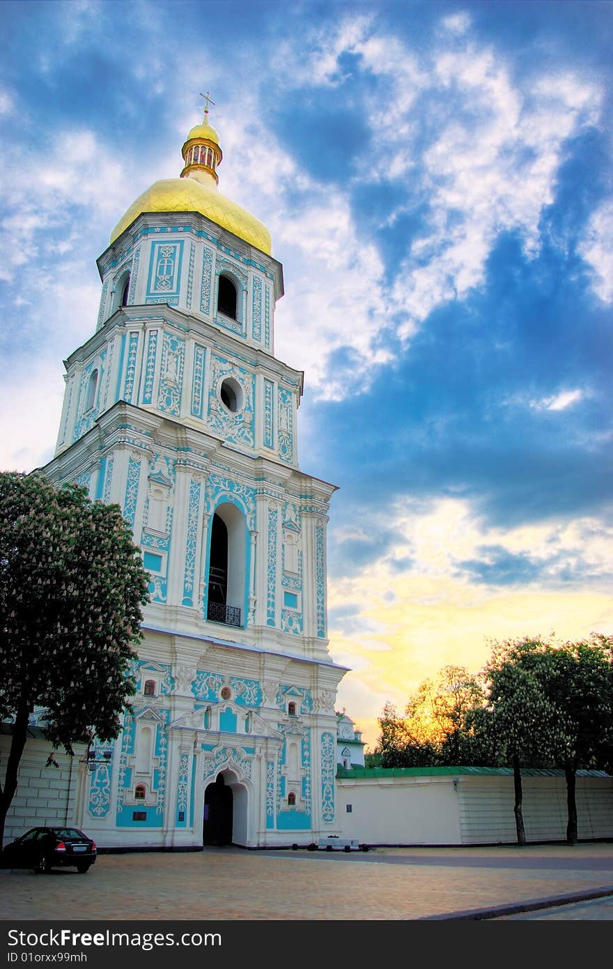 The bell tower of the Saint Sophia. Kiev. Ukraine.