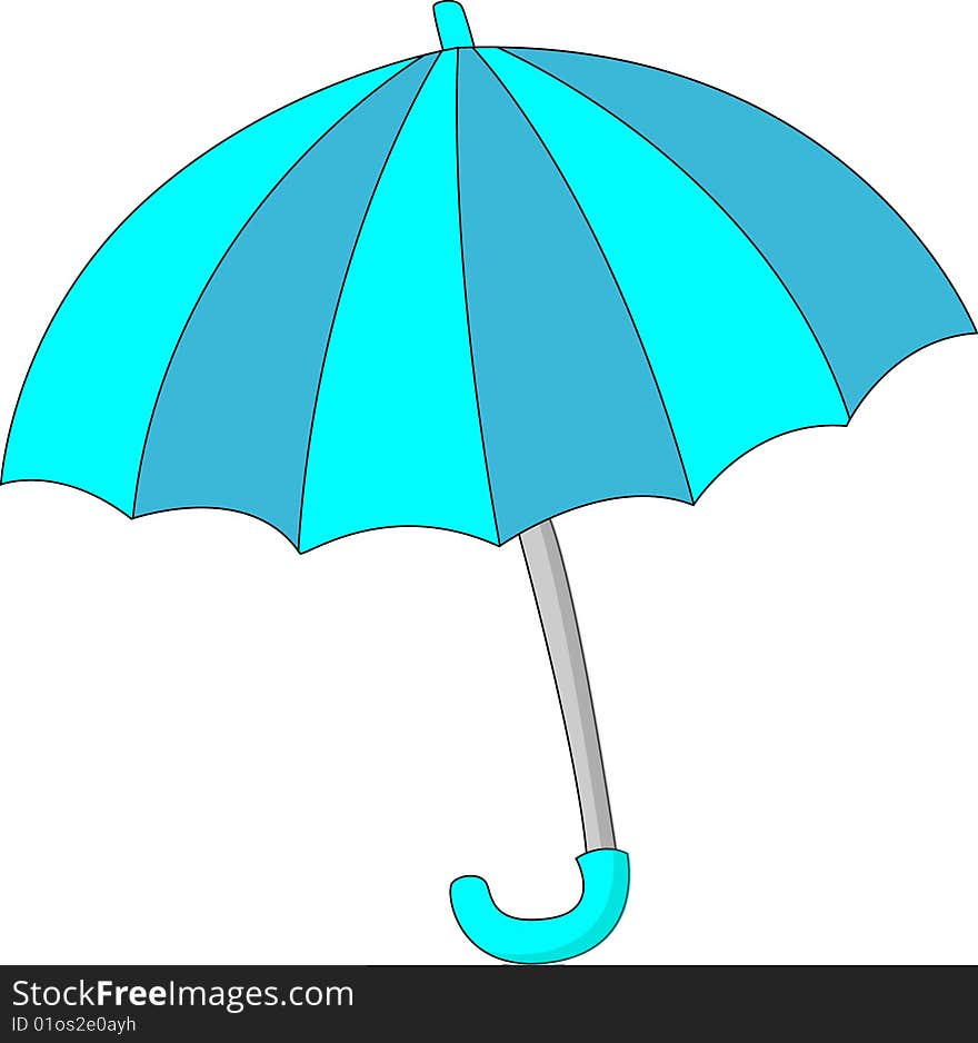 Blue umbrella