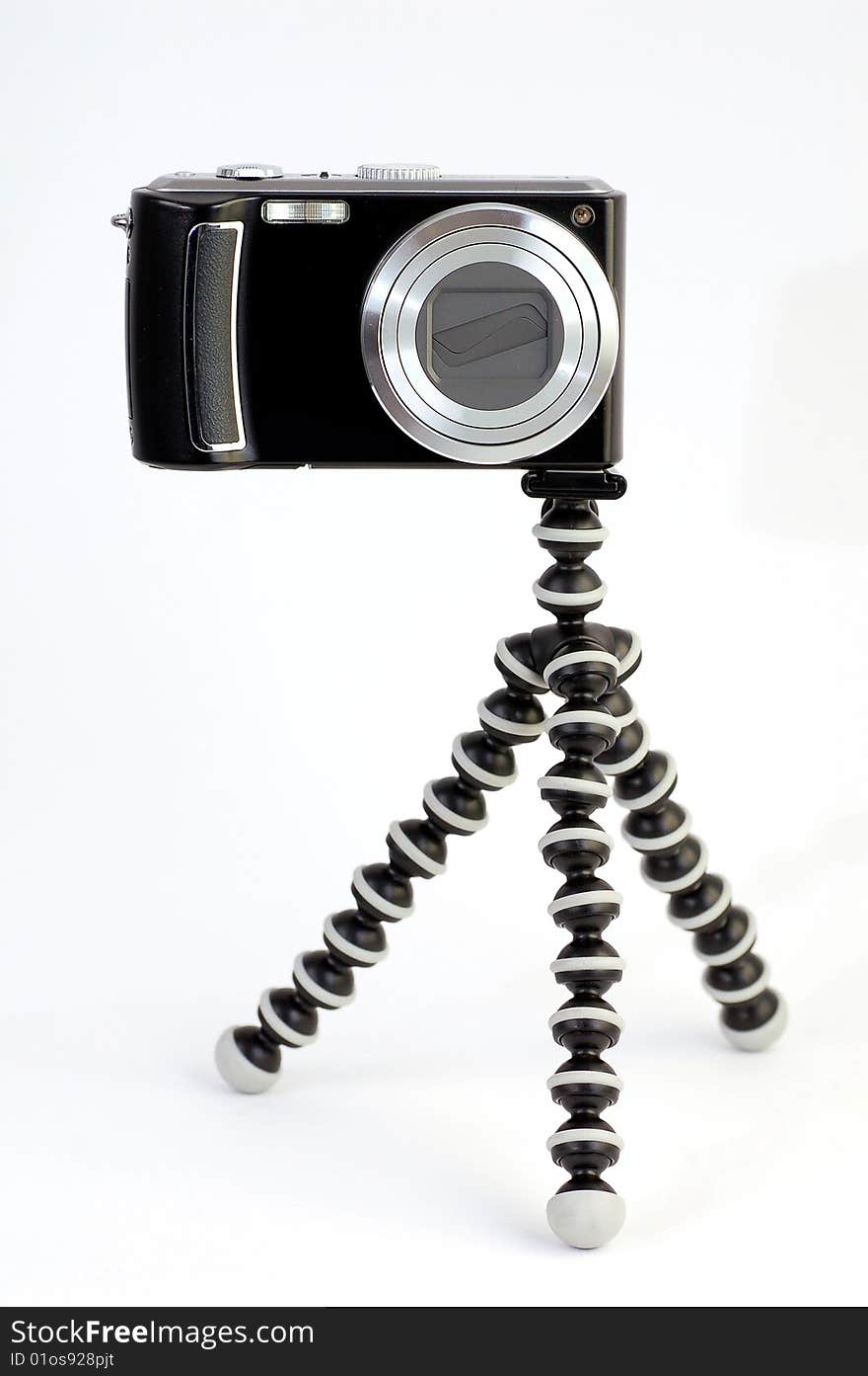 Digital Camera On A Tripod