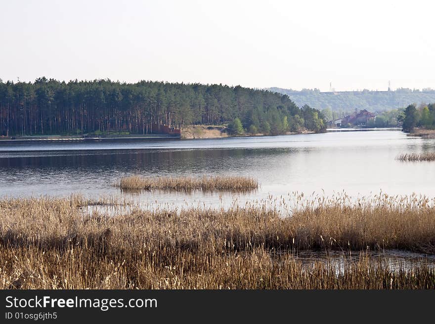 The river in the country, a beautiful landscape