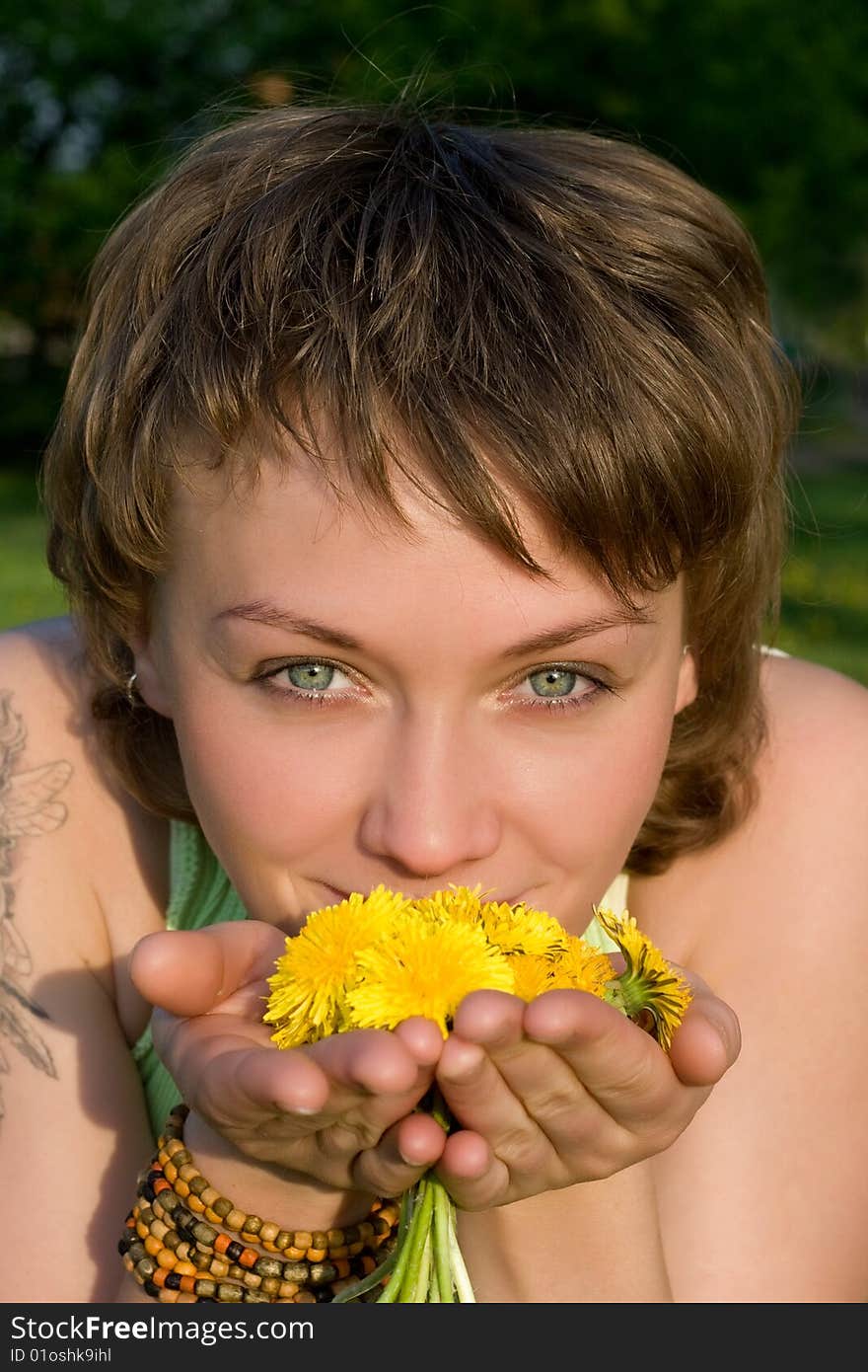 Bunch of dandelions