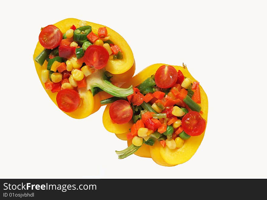 Pepper with vegetables