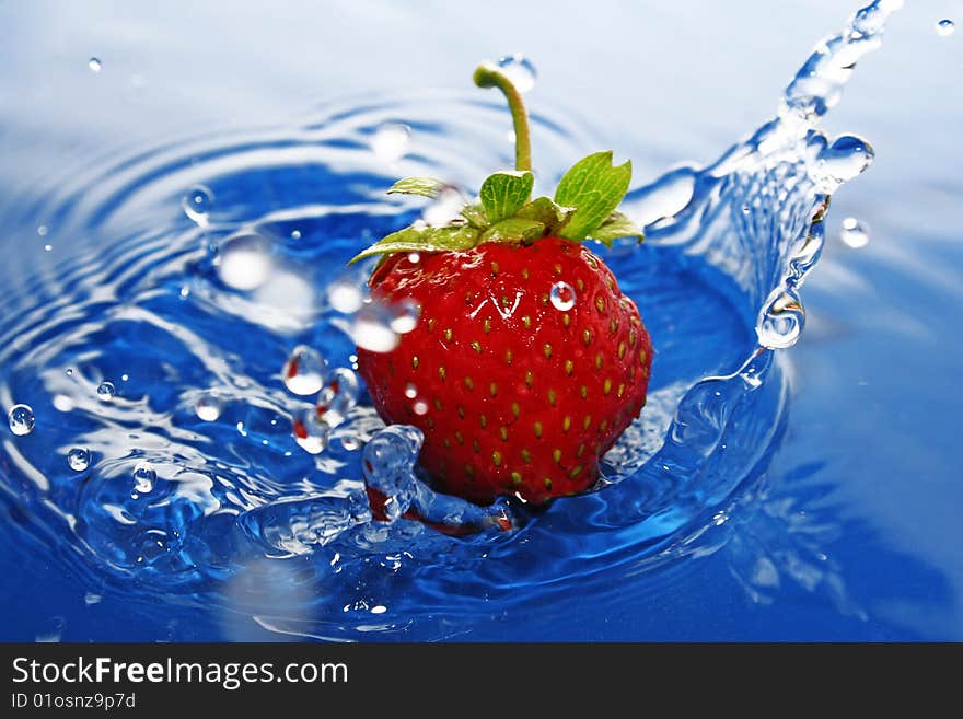 The Strawberries in drop.