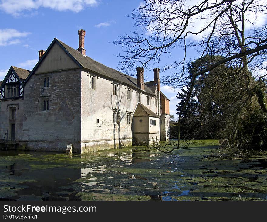 Baddesley Clinton House with Moat. Baddesley Clinton House with Moat