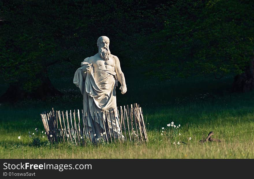 Statue in a Viennese park. Statue in a Viennese park