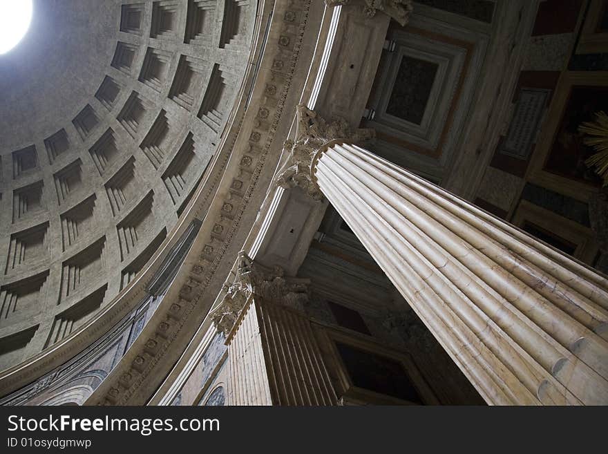 A view inside the famous and ancient church. A view inside the famous and ancient church