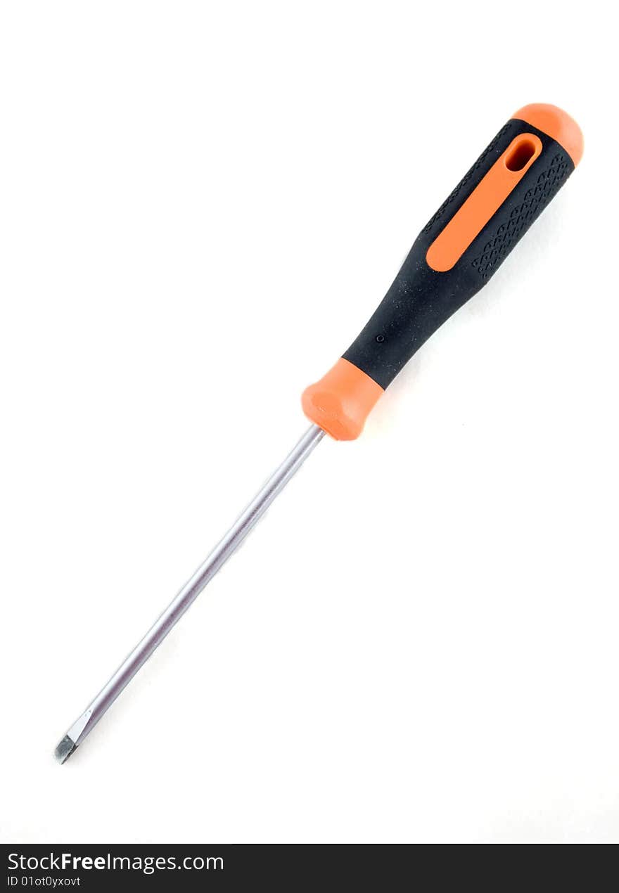 Screwdriver at a white bakcground.