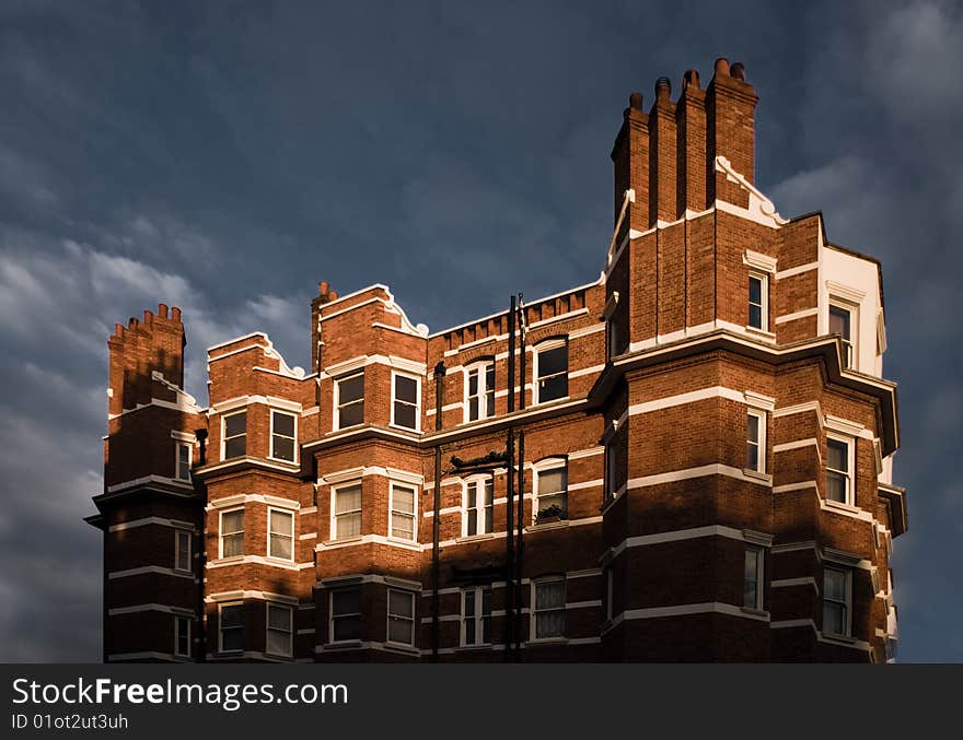 Brick-Building in central london, UK. Brick-Building in central london, UK