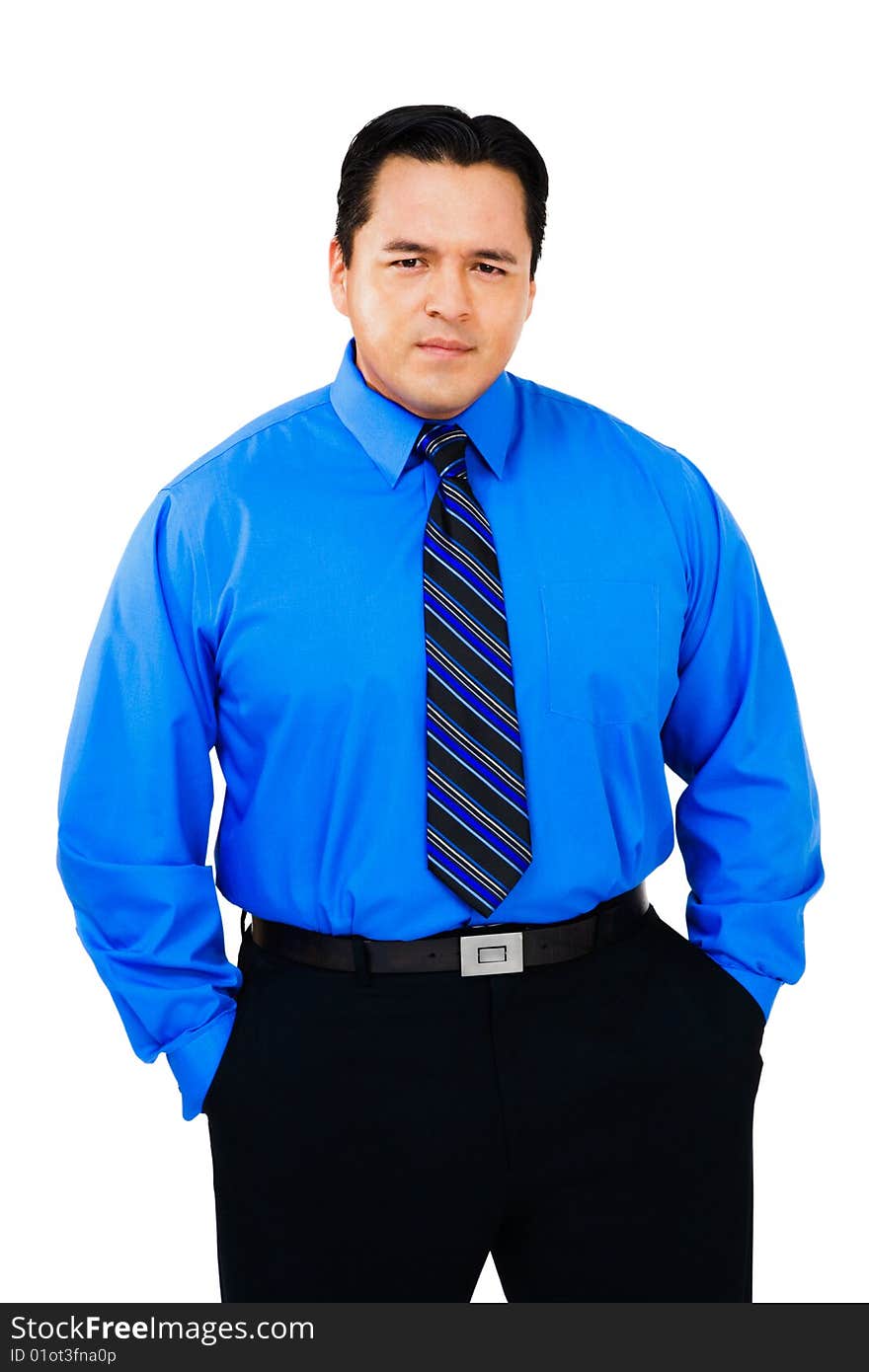 Mid adult businessman standing