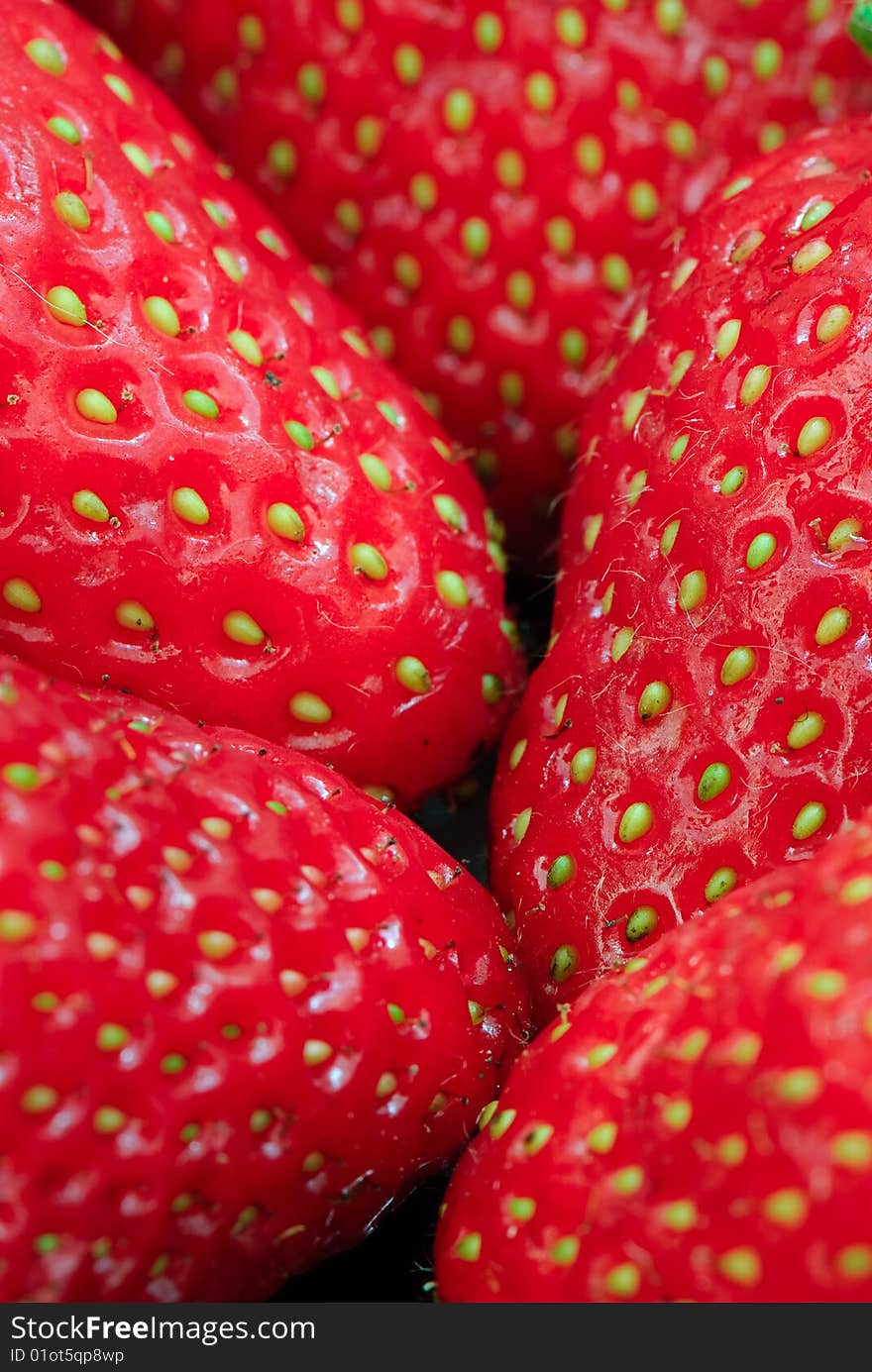 Fresh strawberry on the clean isolated background