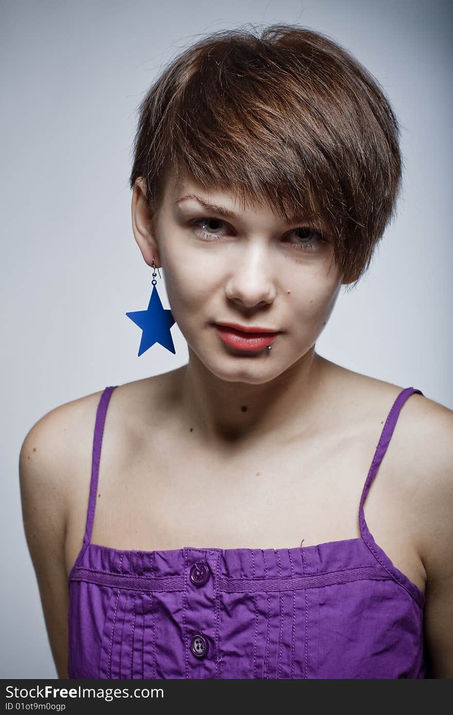 Image of a beautiful woman shot in studio. Image of a beautiful woman shot in studio