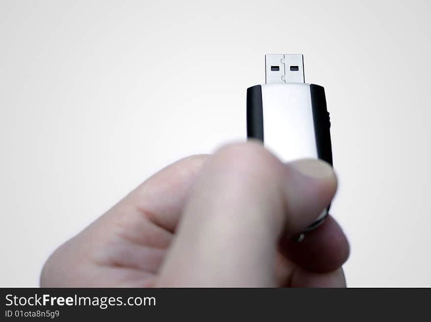 USB stick with hand