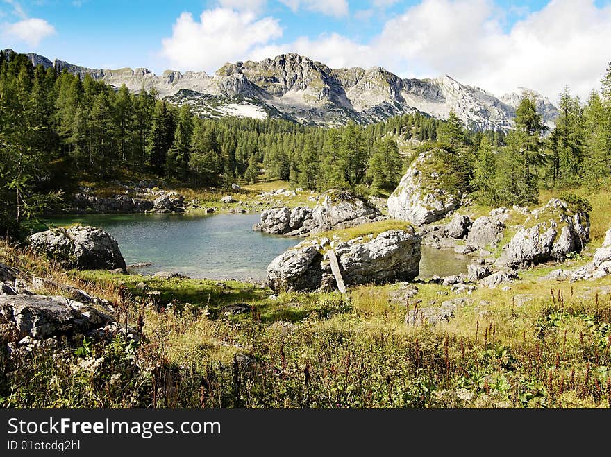 View from julian alps - triglav national park slovenia europe