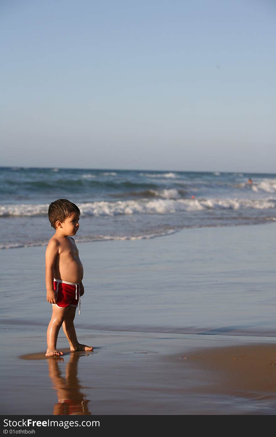 Boy at the beach