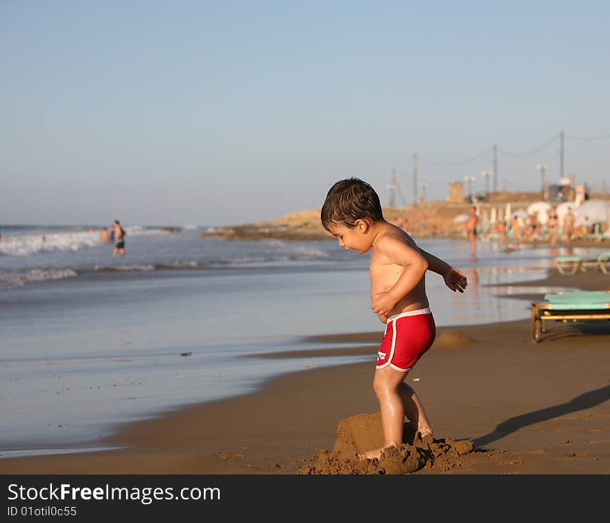 Boy at the beach