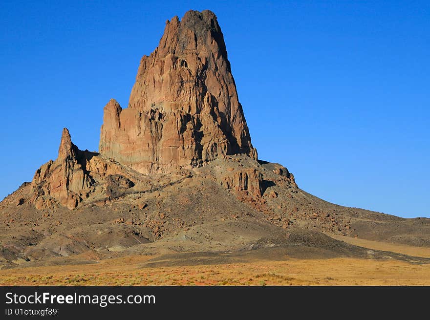 Tower rock monument in Monument Valley, Arizona. Tower rock monument in Monument Valley, Arizona