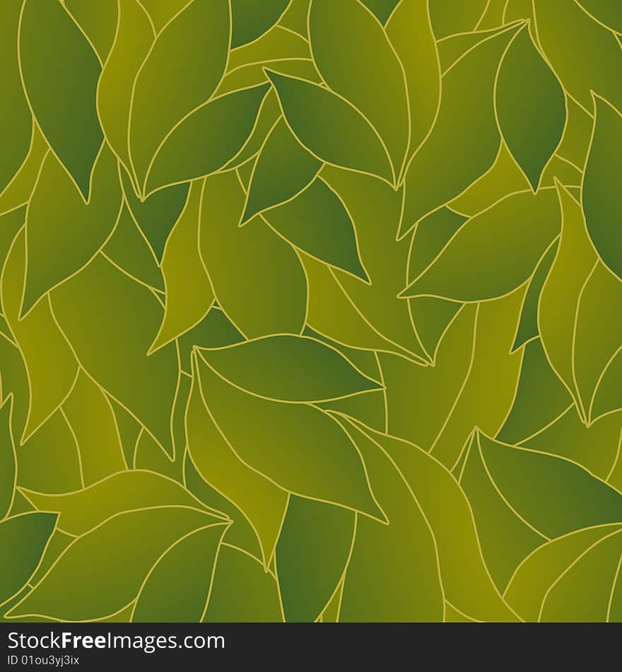 Garden style design vector background with leaves. Garden style design vector background with leaves