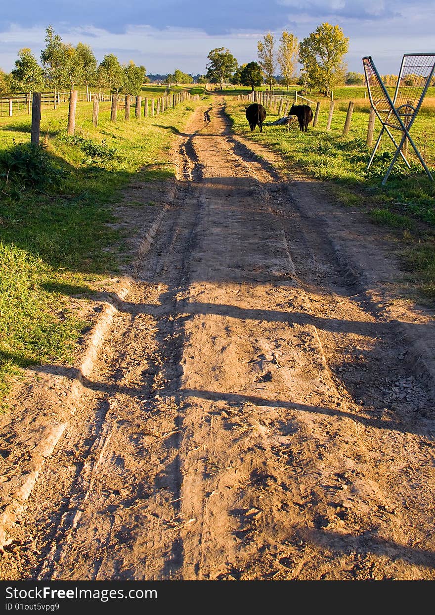 This is a country track these dirt roads can run for miles as you can see can be rough. This is a country track these dirt roads can run for miles as you can see can be rough