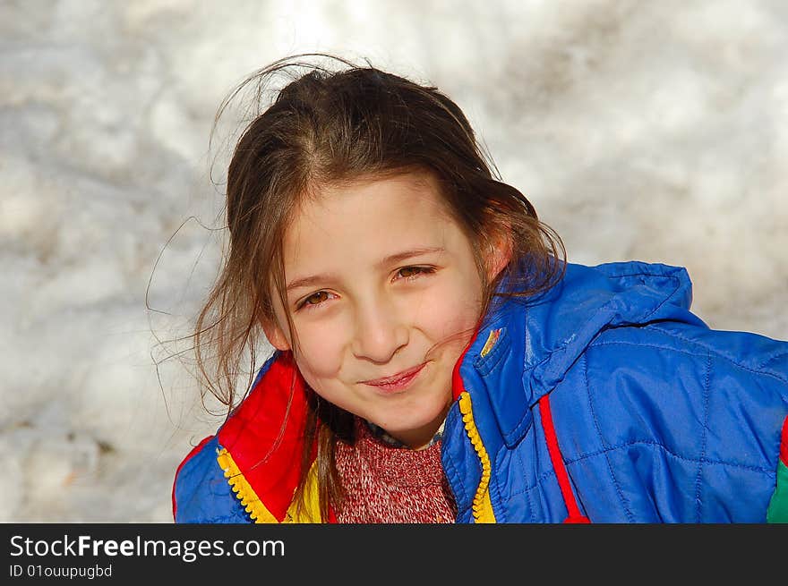 Girl And Snow