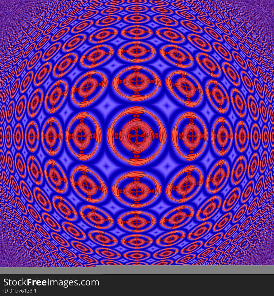 Pattern   in the manner of   color  ball