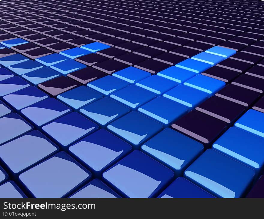 Background with blue boxes (music bars). Background with blue boxes (music bars)