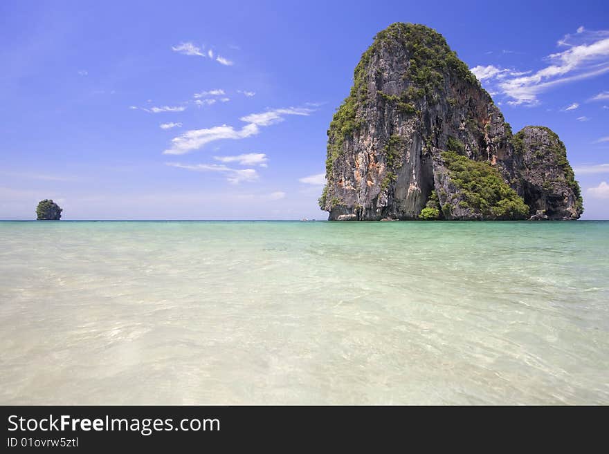 Calm sea at Railey, Thailand